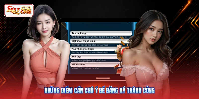 Những điểm cần chú ý để đăng ký thành công